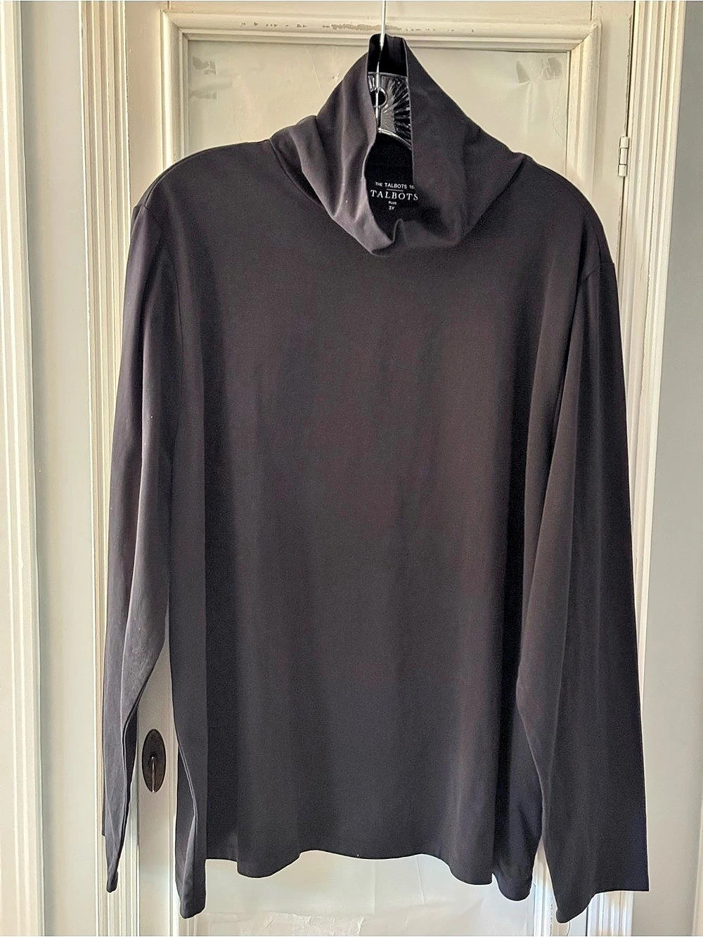 Talbots The Talbots Tee Turtleneck Plus Size 3X in Black